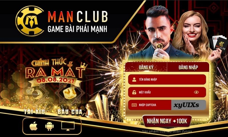 Game bài đổi thưởng uy tín 2021 cổng game bài Man Club.