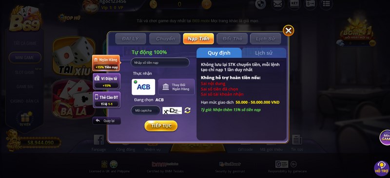 khi thực hiện giao dịch cần làm chuẩn