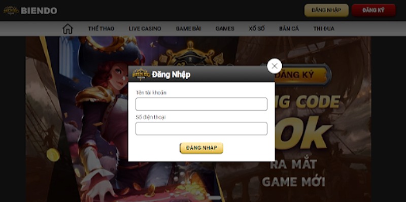 Đăng nhập cổng game siêu dễ