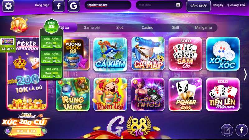 Đỉnh cao game bài cá cược 3D