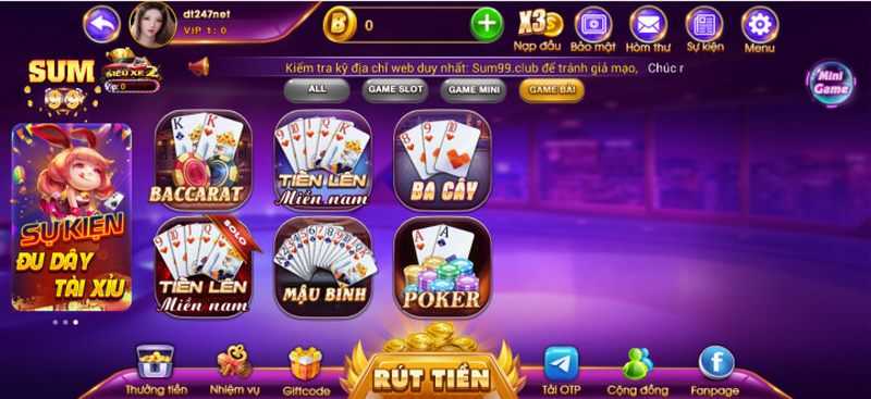 Mini game cập nhật thường xuyên nhiều trò siêu phẩm