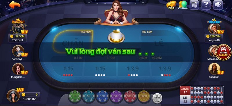 Xóc Đĩa là sản phẩm hấp dẫn nhận được sự yêu thích của nhiều game thủ