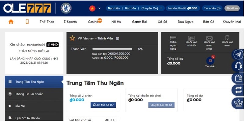Thủ tục nạp rút tiền tại cổng game tối ưu hóa các bước